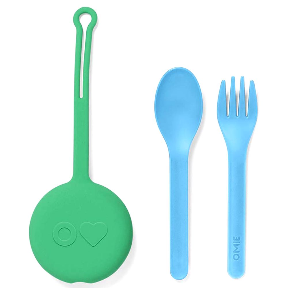 Omiebox - Utensil + Holder Set - Meadows