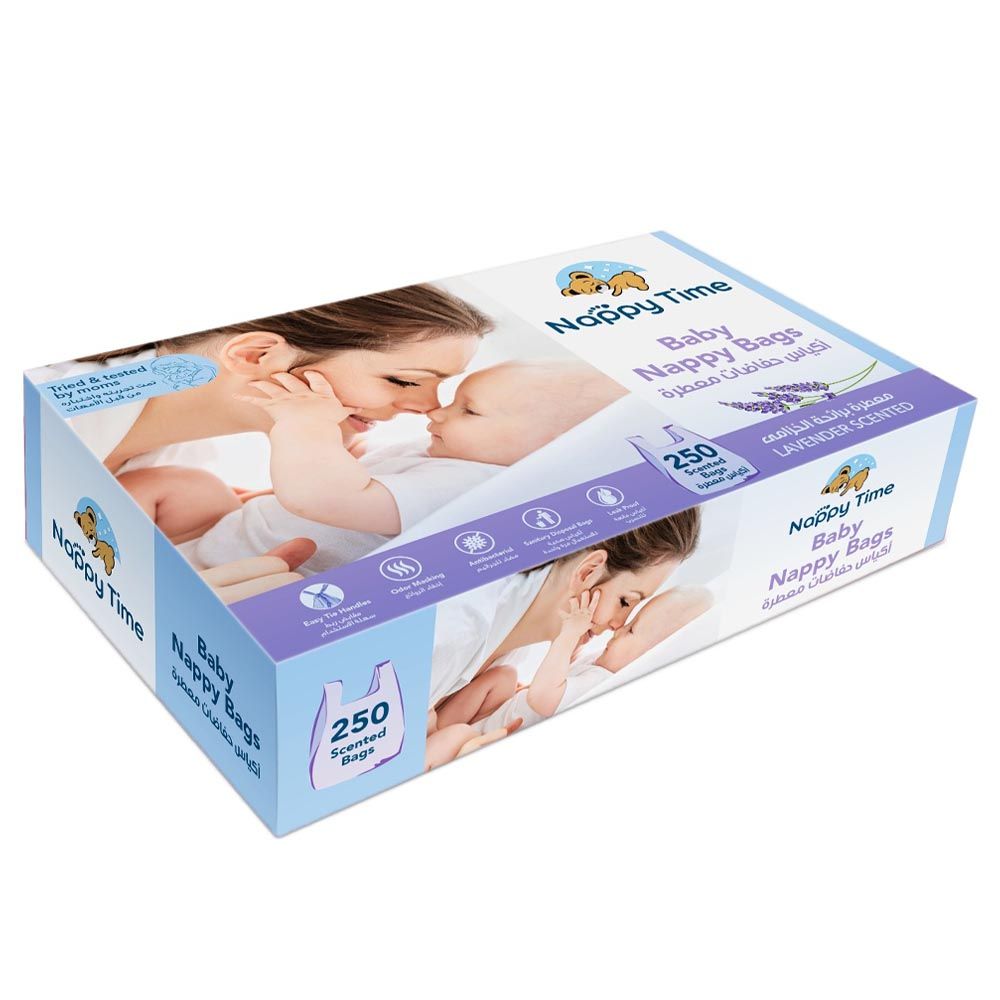 Nappy Time - Baby Diaper Bags Disposable - 250pcs