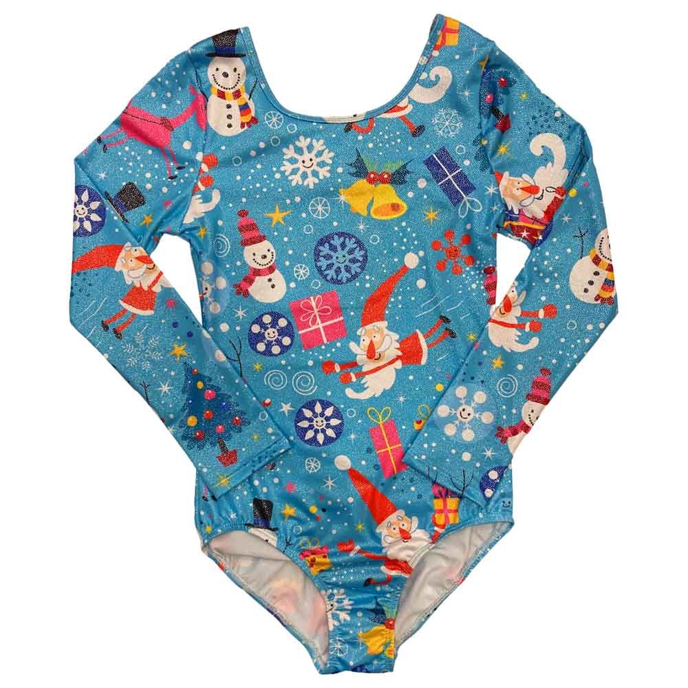 OneSports - Snowman Christmas Leotard - Blue