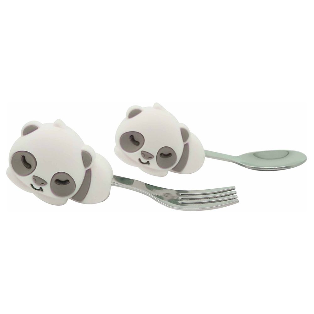 Marcus & Marcus - Palm Grasp Spoon & Fork Set - Pebble