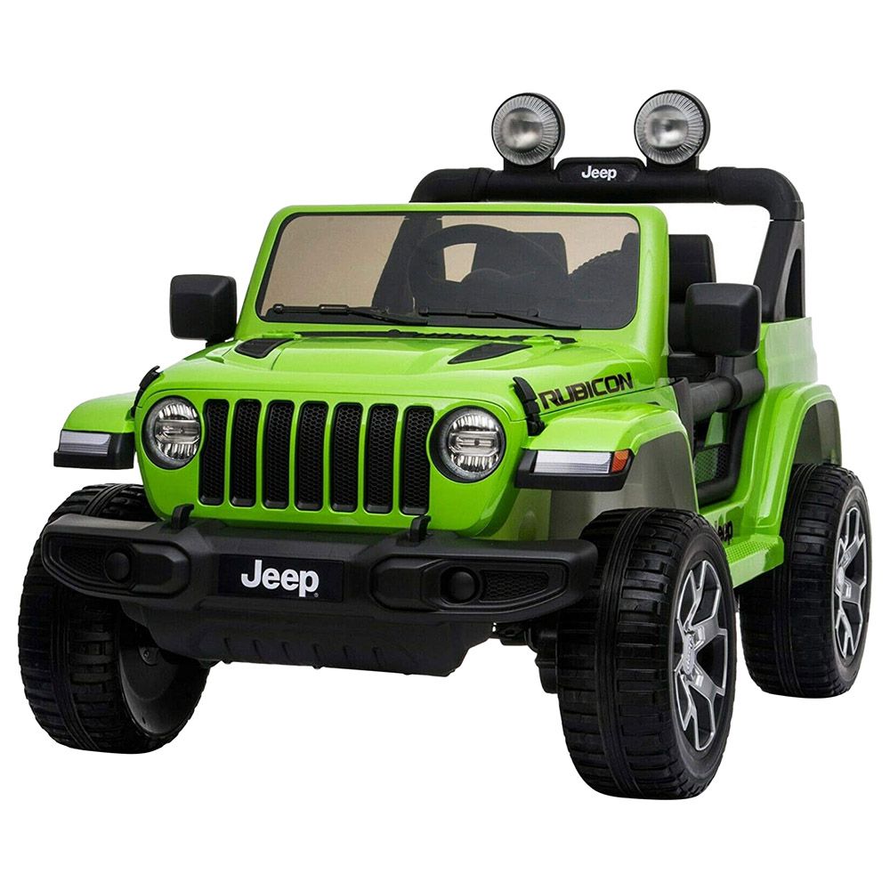 Jeep - 12V Ride On 4x4 Wrangler Style Kids Car - Green