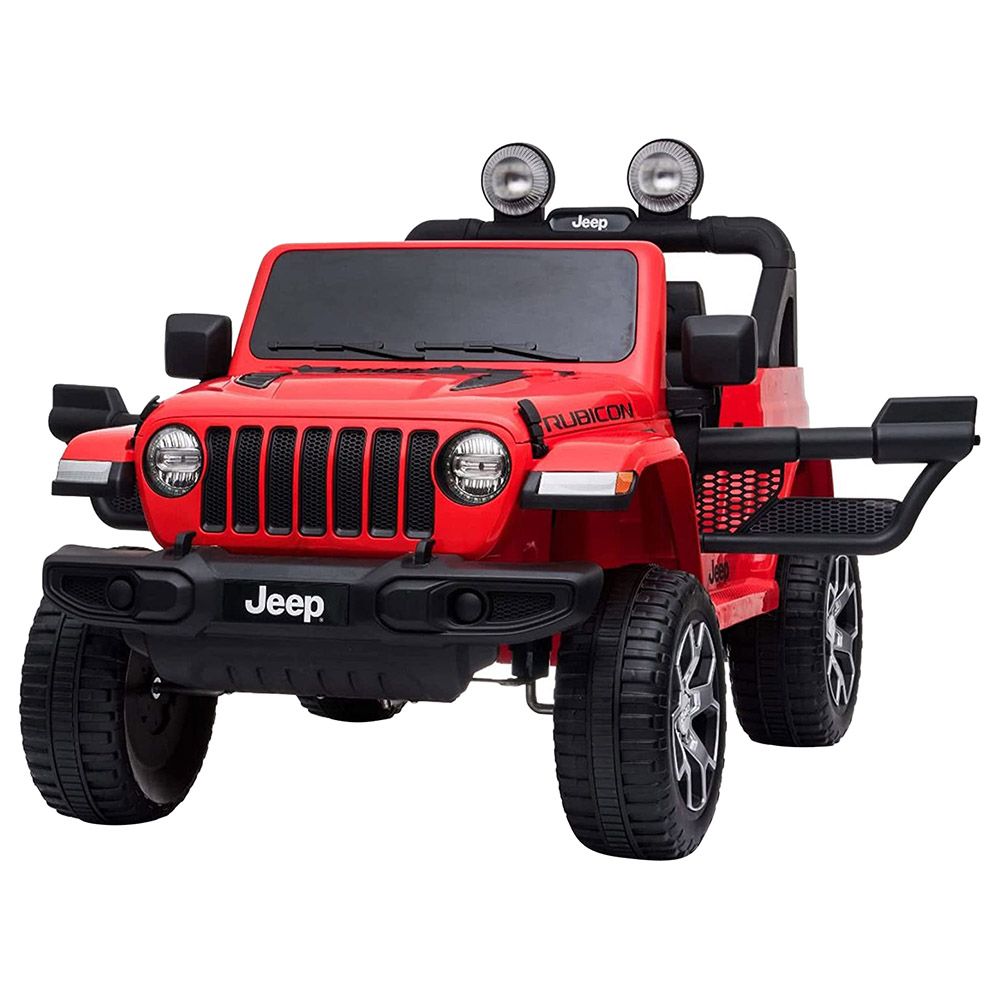 Jeep - 12V Ride On 4x4 Wrangler Style Kids Car - Red