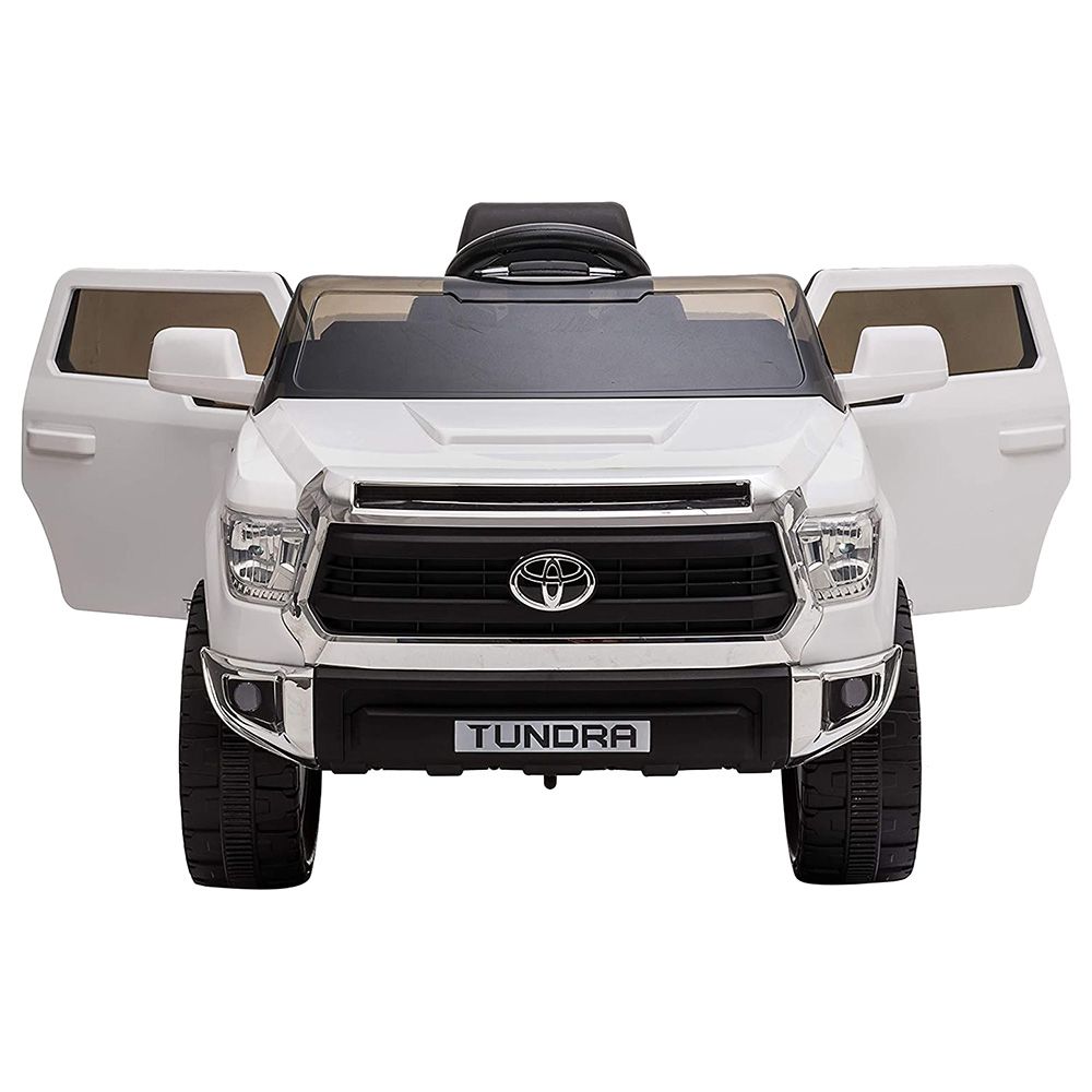 Toyota - Licensed Toyota Tundra Ride On Truck Car - White