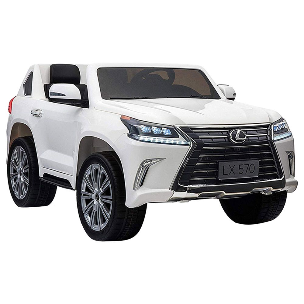 Lexus - 12V Electric Lx570 Ride On Car - White