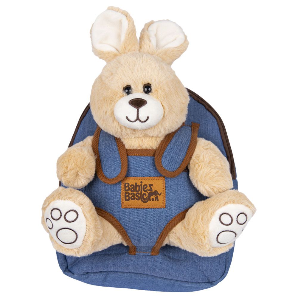 Babies Basic - Kid/Baby Bag w/ Detachable Teddy - Blue/Cream