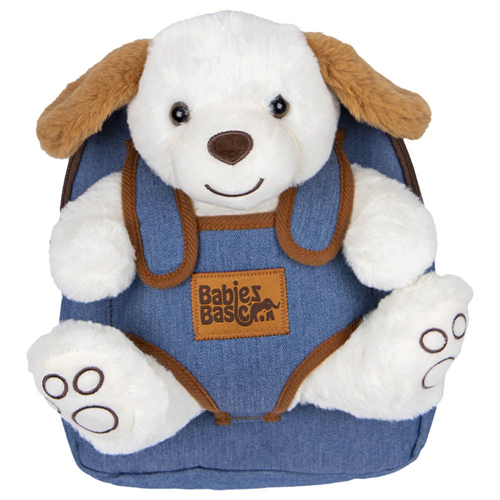 Babies Basic - Kid/Baby Bag w/ Detachable Teddy - Blue/White