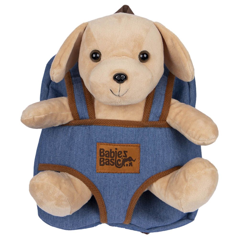 Babies Basic - Kid/Baby Bag w/ Detachable Teddy - Blue/Ivory