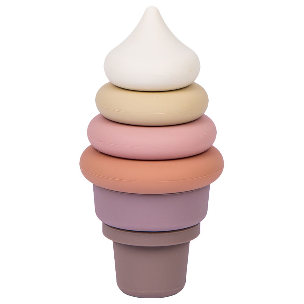 Babies Basic - Silicone Stacking Toy - Ice Cream