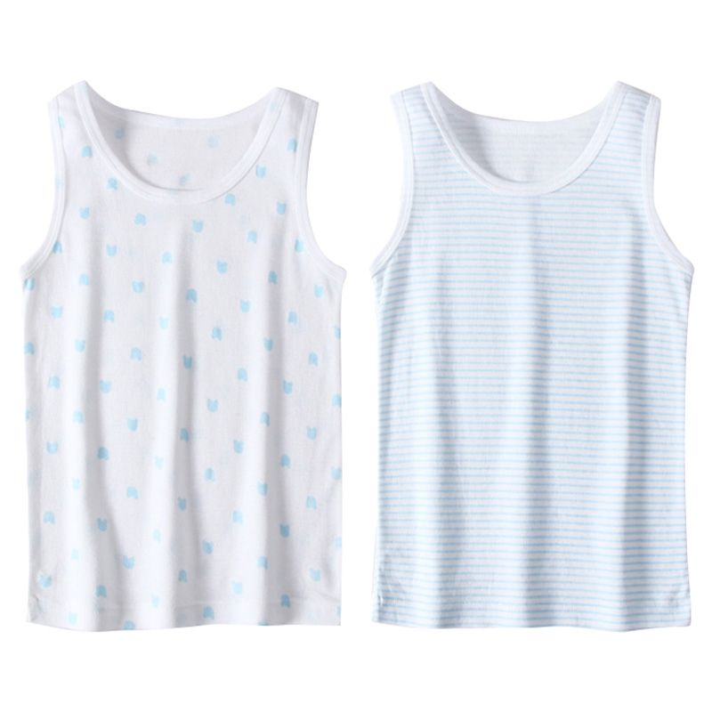 Sugar Rush - Striped Vests Pack Of 2 - White/Blue