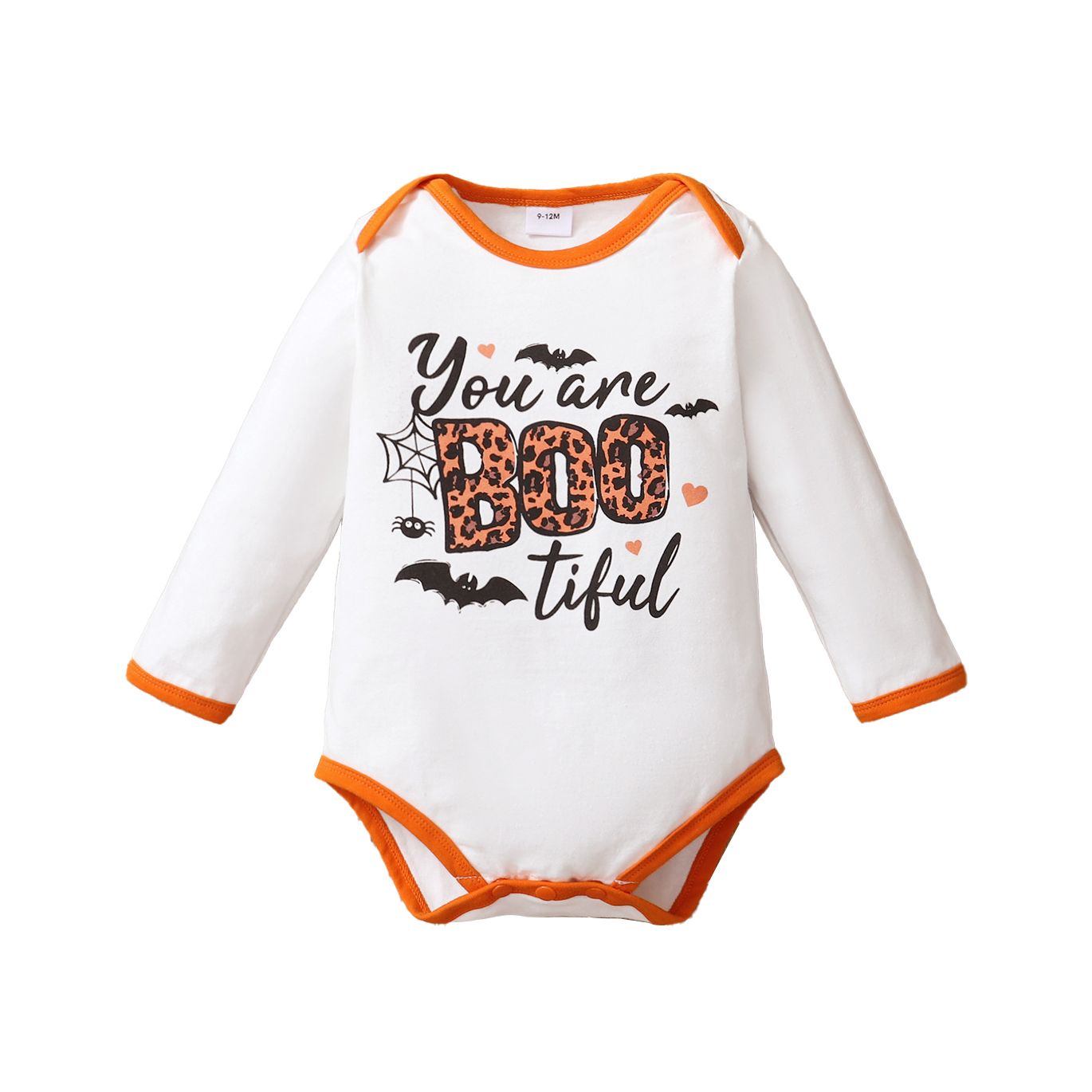 Spooky By Super Cute - Full Sleeves Bodysuit - White