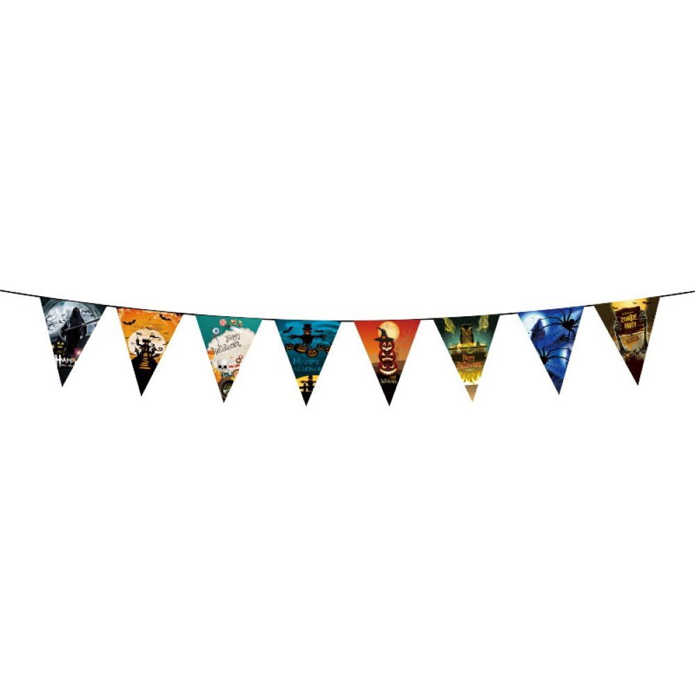 Super Cute - Paper Printed Party Pumpkin  Garland 3 Meters 