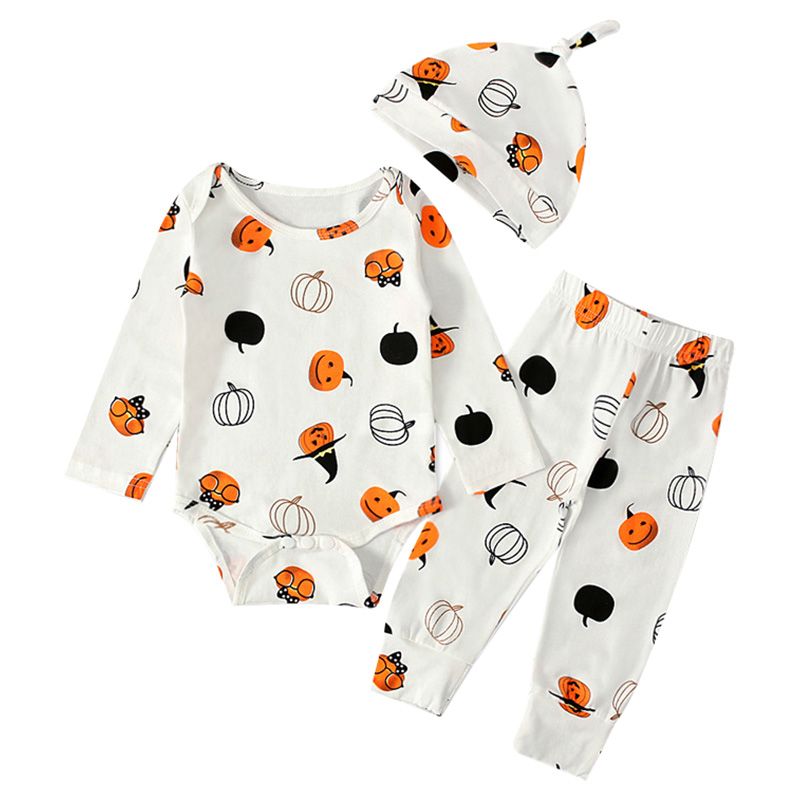 Sugar Rush - 3pc-Set - Halloween Bodysuit, Pants & Cap - White