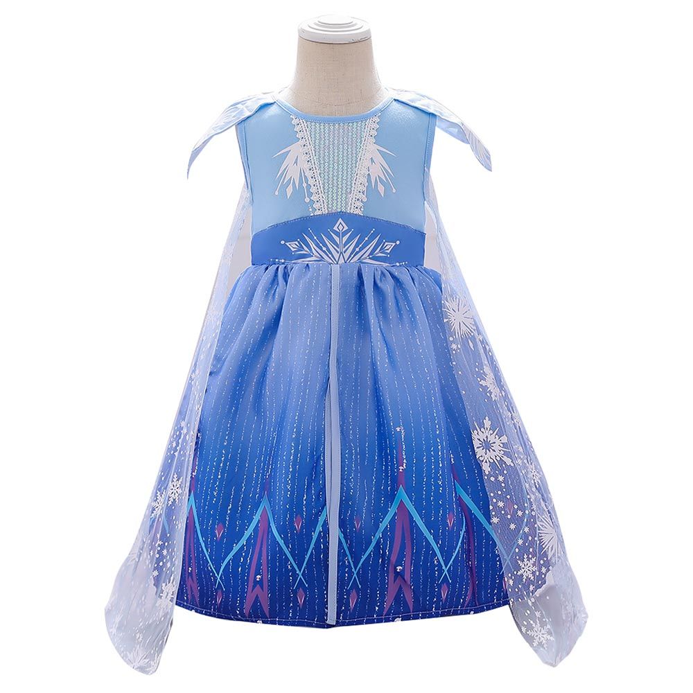 Sugar Rush Round Neck Sleeveless Costume - Blue