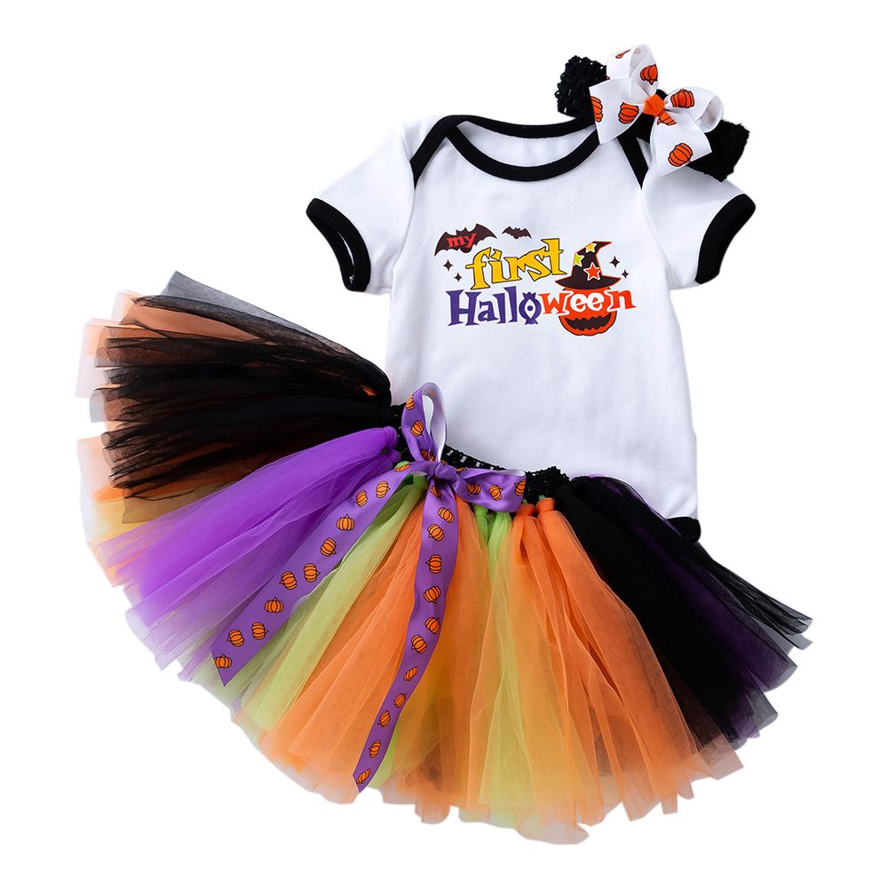 Spooky By Super Cute - Short Sleeves Bodysuit 2pc-Set