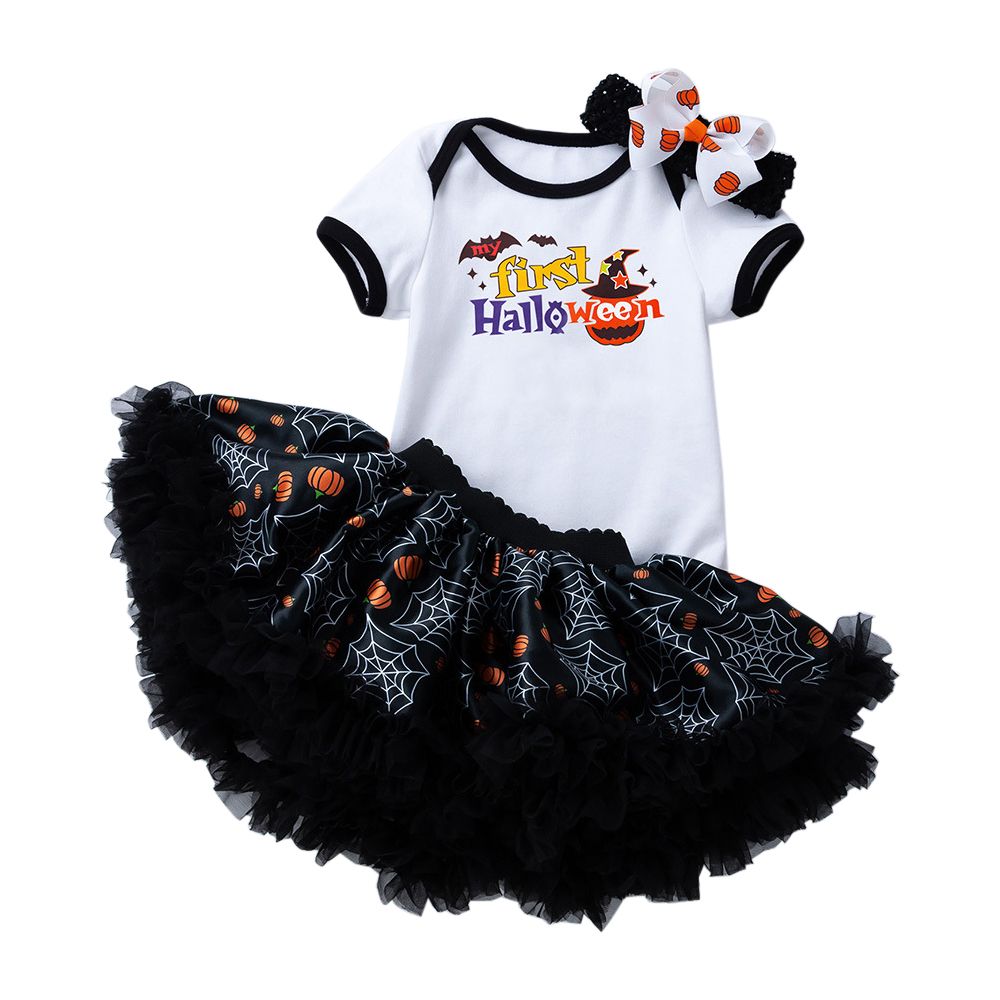 Spooky By Super Cute - Round Neck Bodysuit 2pc-Set