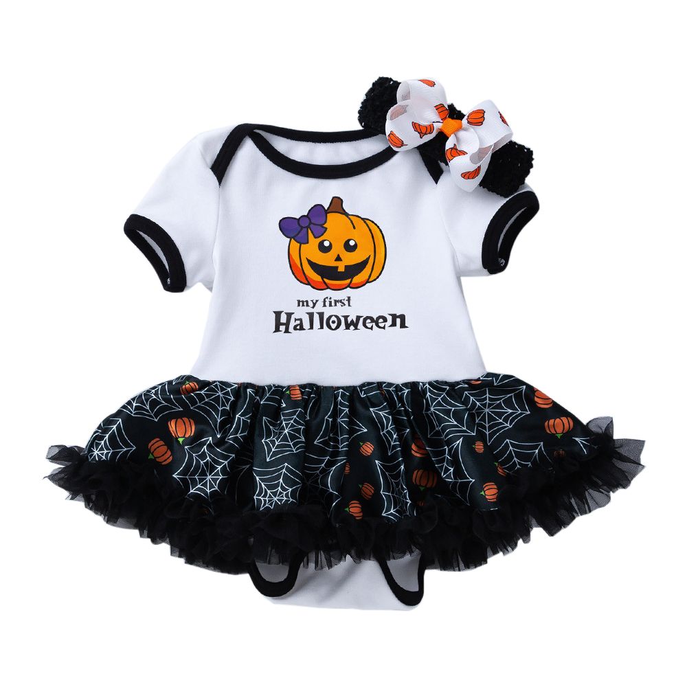 Spooky By Super Cute - Short Sleeves Bodysuit - Black