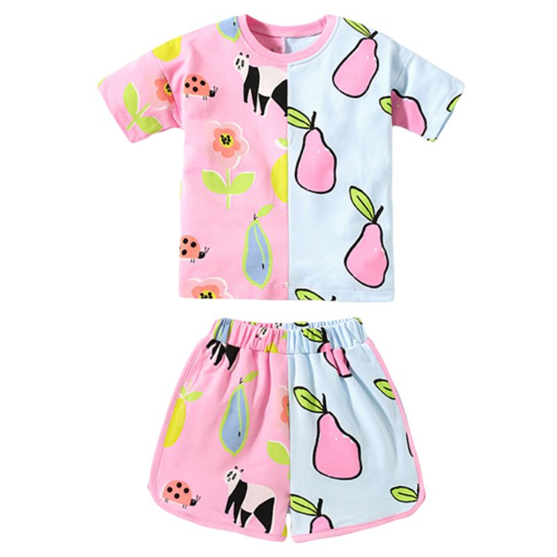 Sugar Rush - 2pc-Set - Round Neck T-Shirt & Shorts