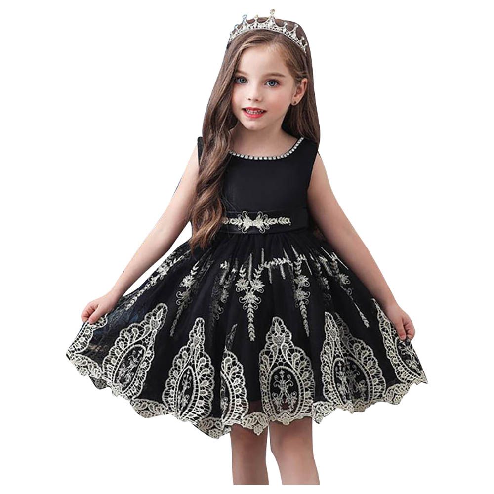 Super Cute - Sleeveless Party Dresses - Black 