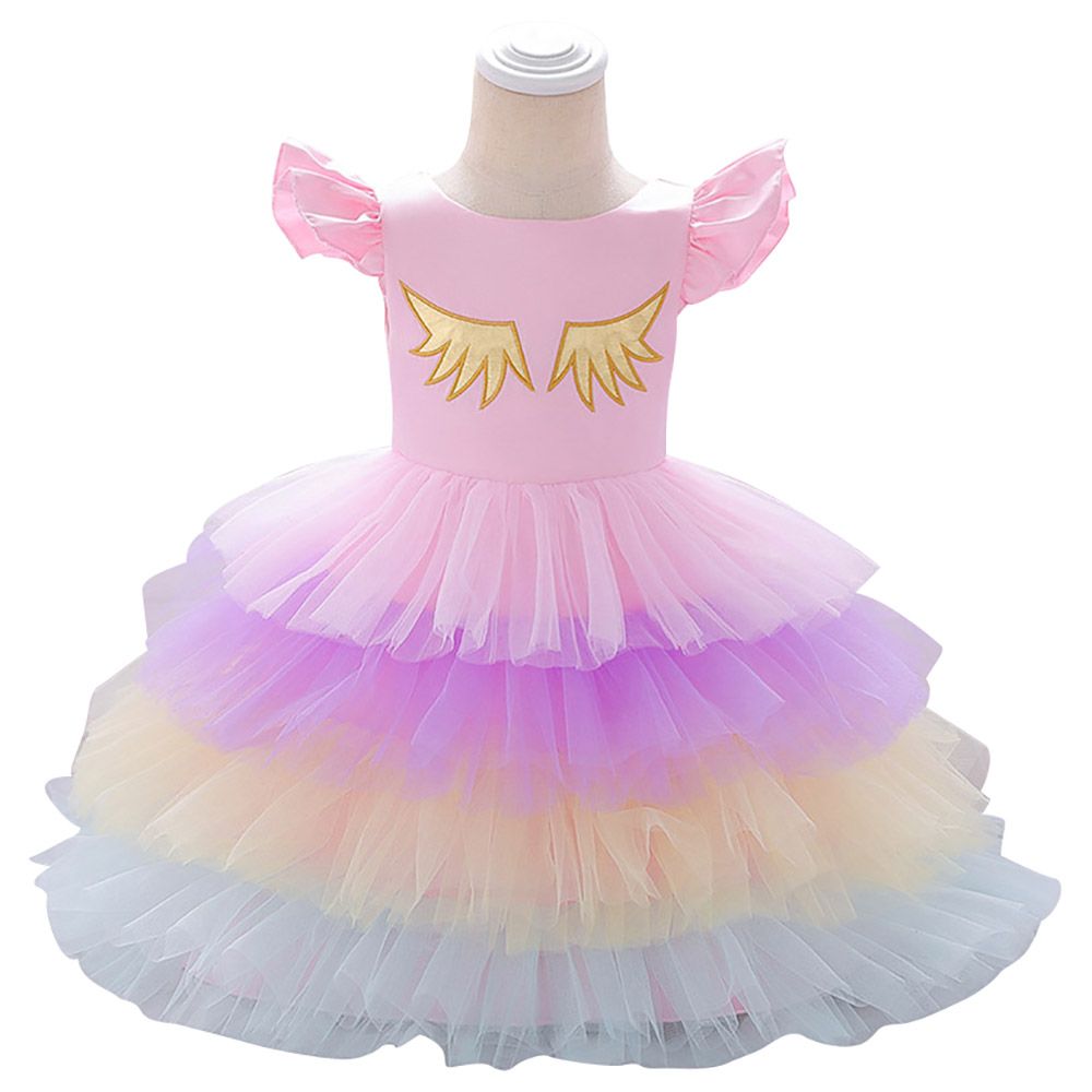 Sugar Rush - Unicorn Cap Sleeve Party Dresses - Pink