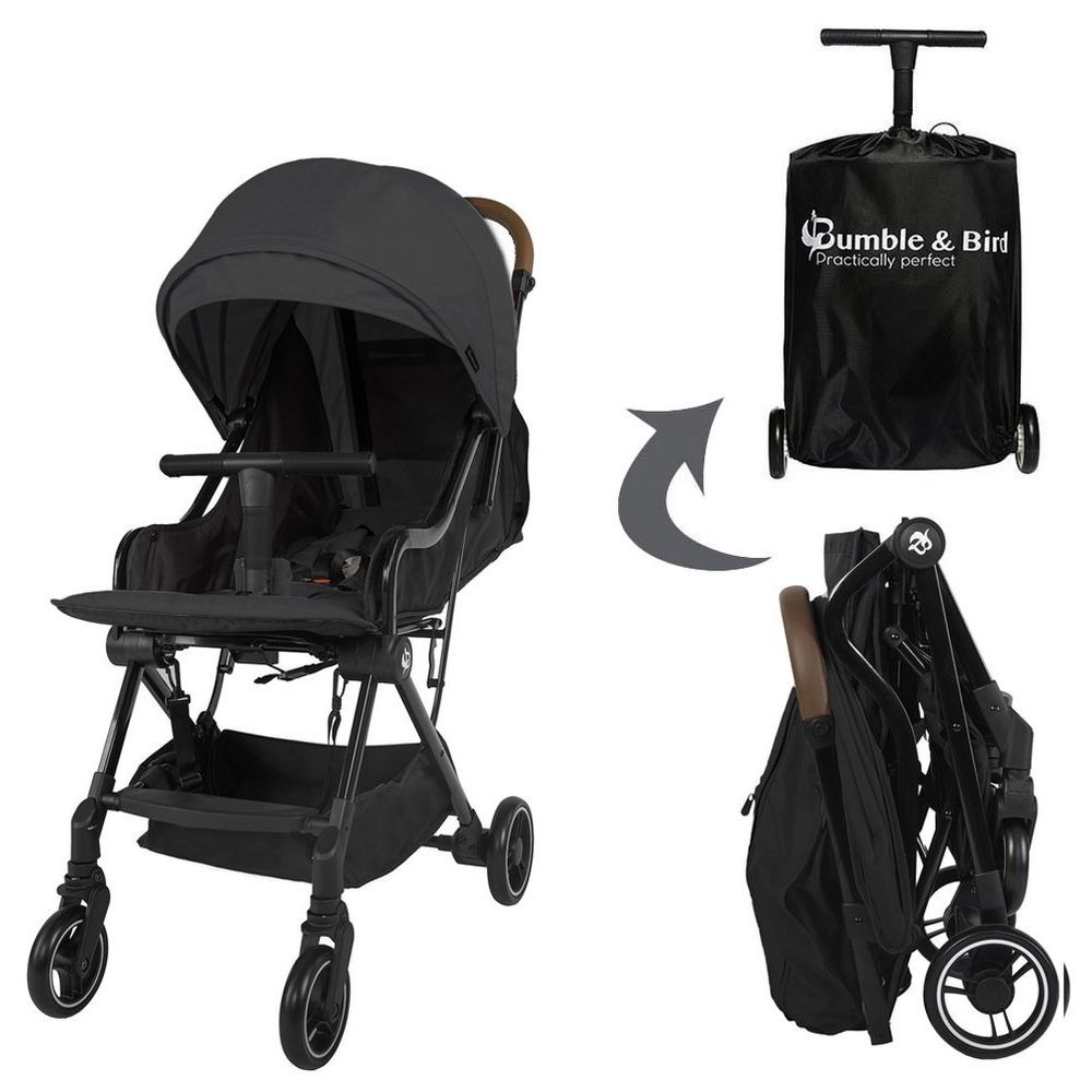 Bumble & Bird - Robin Lightweight Travel Stroller - Black