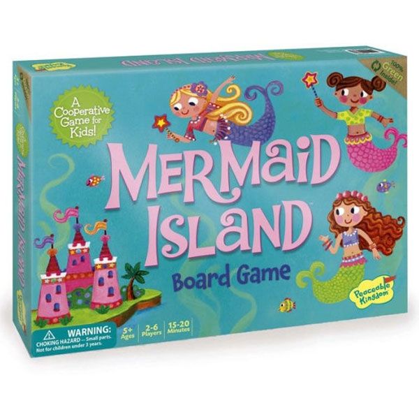 Peaceable Kingdom Mermaid Island Award Winning Cooperative Game of Adventure for Kids