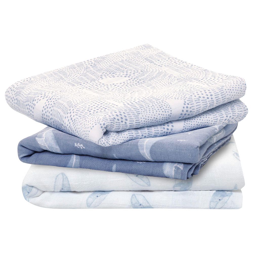 Aden + Anais - Organic Cotton Muslin Squares - Pack of 3 - Oceanic