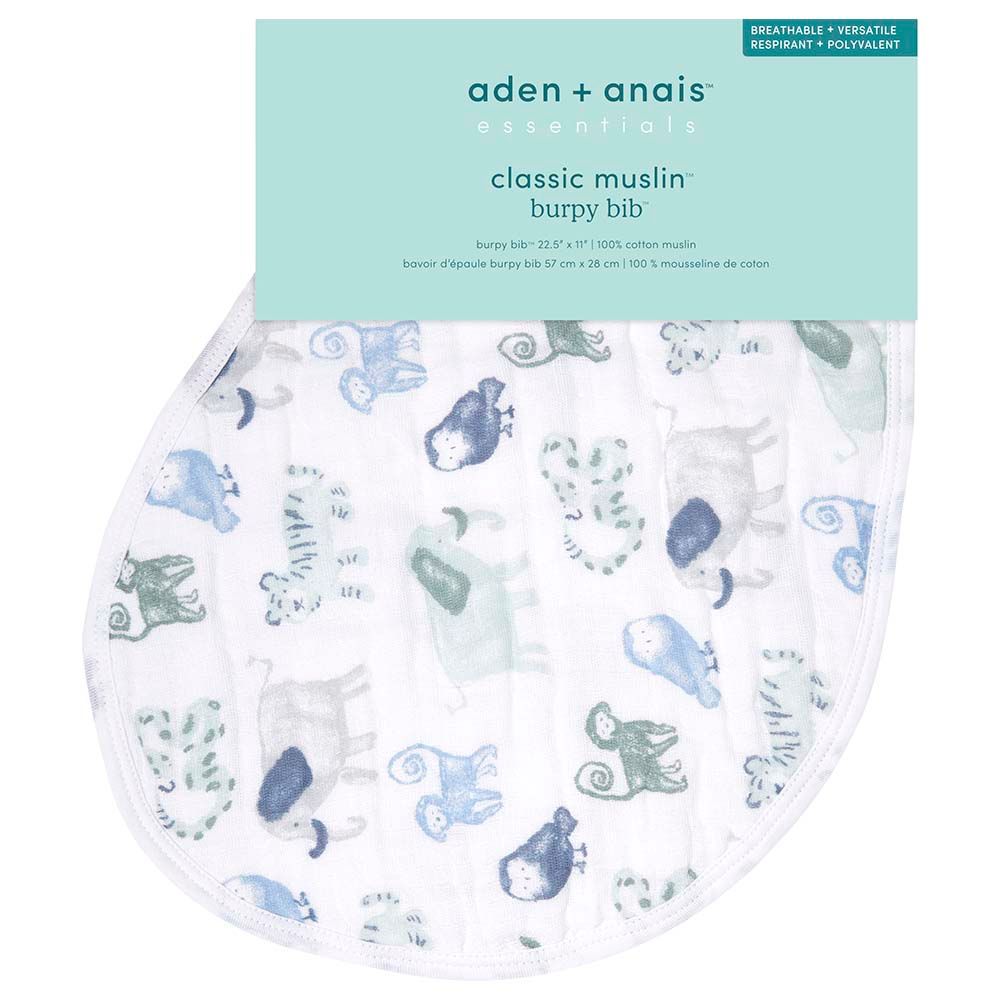 Aden + Anais - Essentials Cotton Baby Burpy Bib - Time To Dream