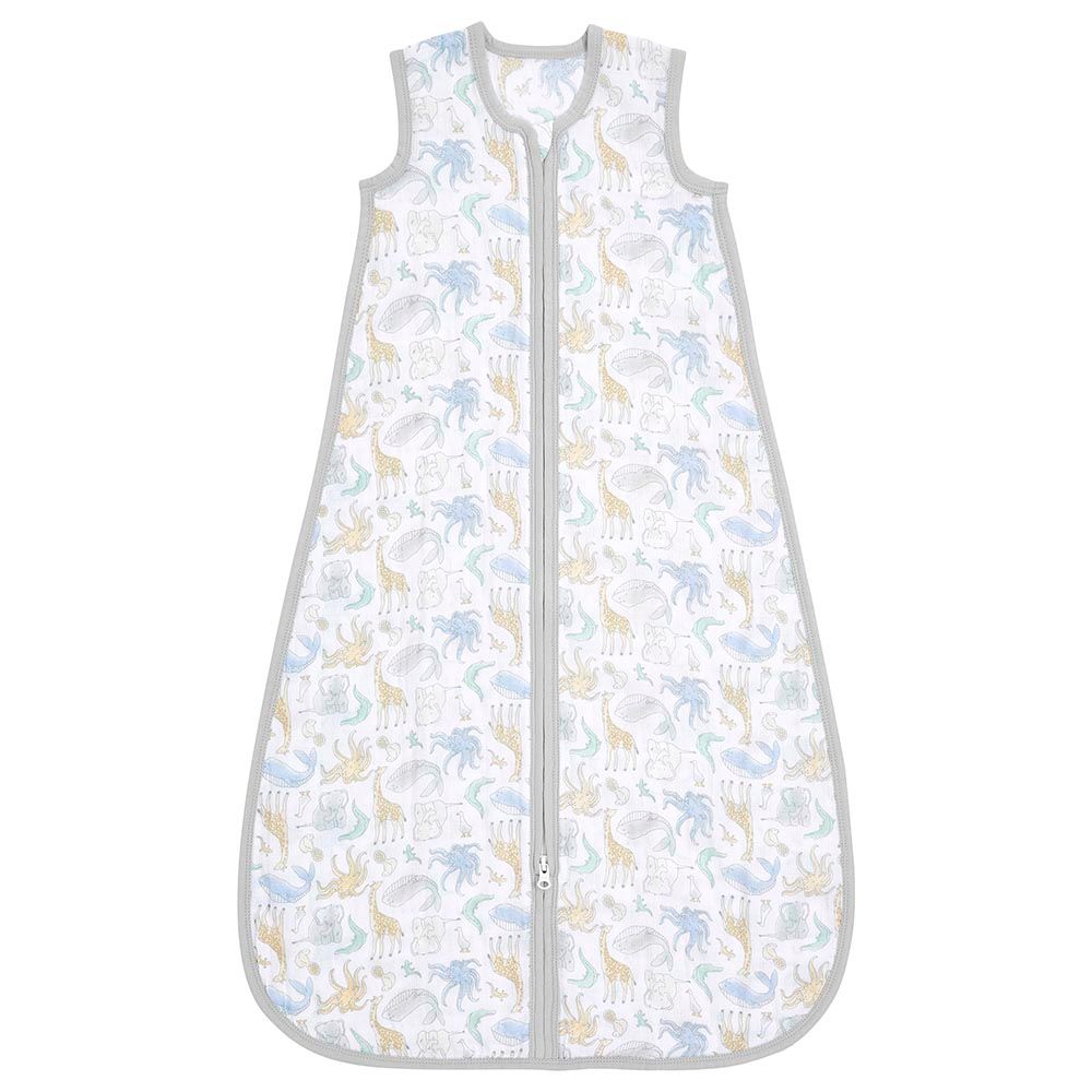 Aden + Anais - Cotton Muslin - Light Sleeping Bag - Natural History - (0-6m)