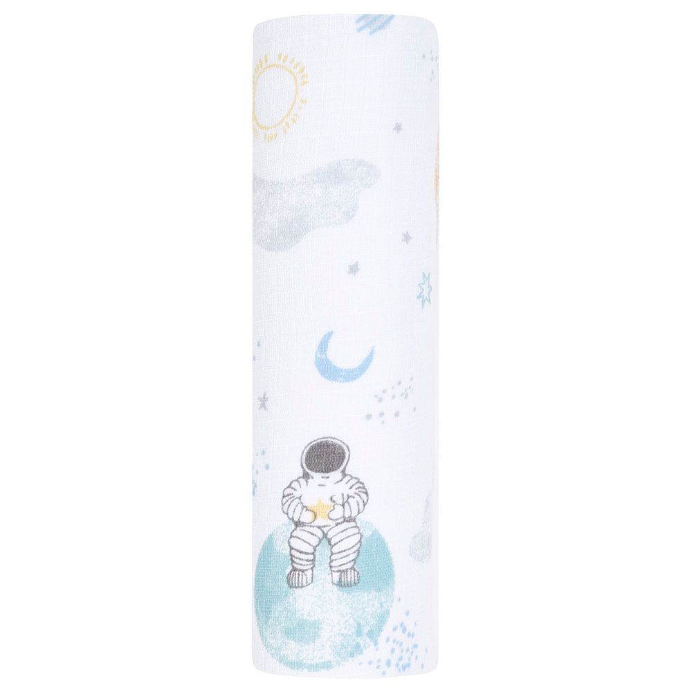 Aden + Anais - Essentials Muslin Swaddle Blanket - Space Explorers