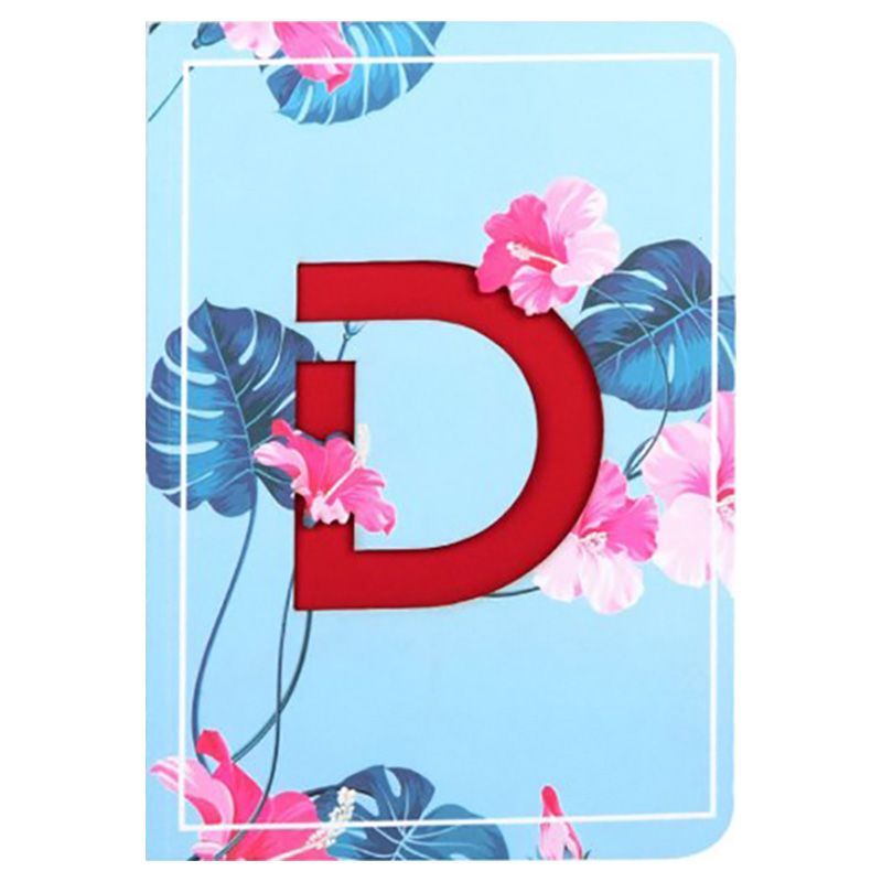 Doodle - Initial D Monogram Soft Bound B6 Diary - Blue