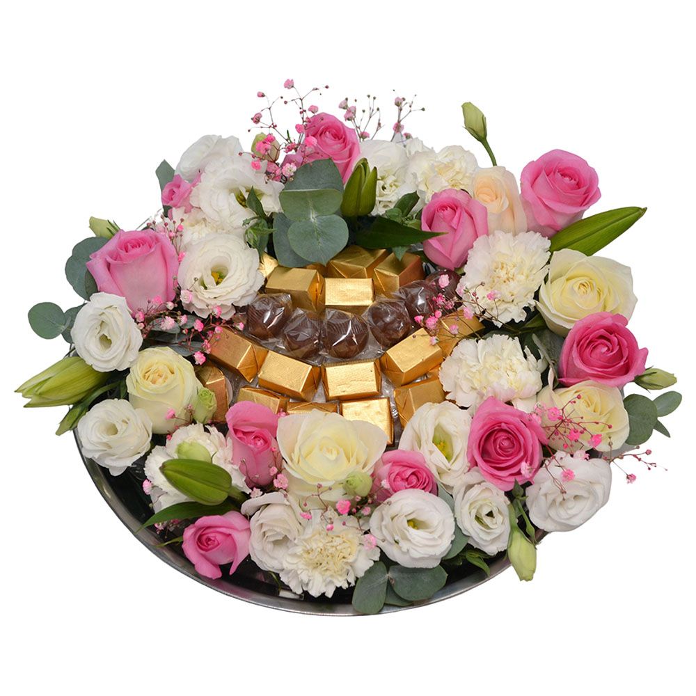 Aiwa Flowers - New Born Chocolate Tray 1