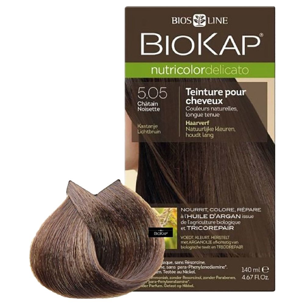 Biokap - Nutricolor Delicato 5.05 Chestnut Light Brown 140Ml