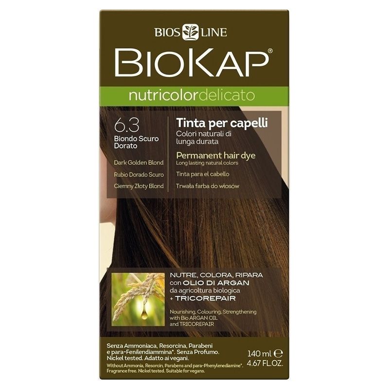 Biokap - Nutricolor Delicato 6.30 Dark Golden Blonde 140Ml