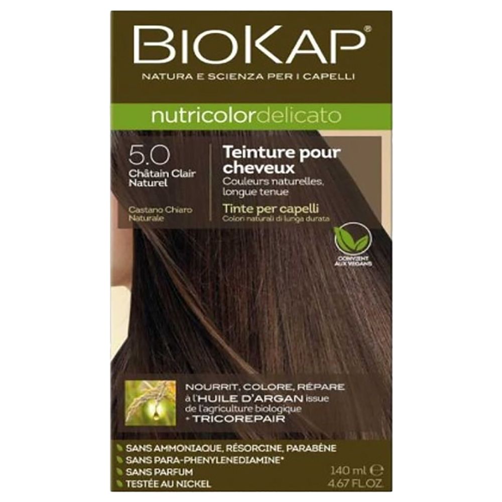 Biokap - Nutricolor Delicato 5.0 Natural Light Brown 140Ml