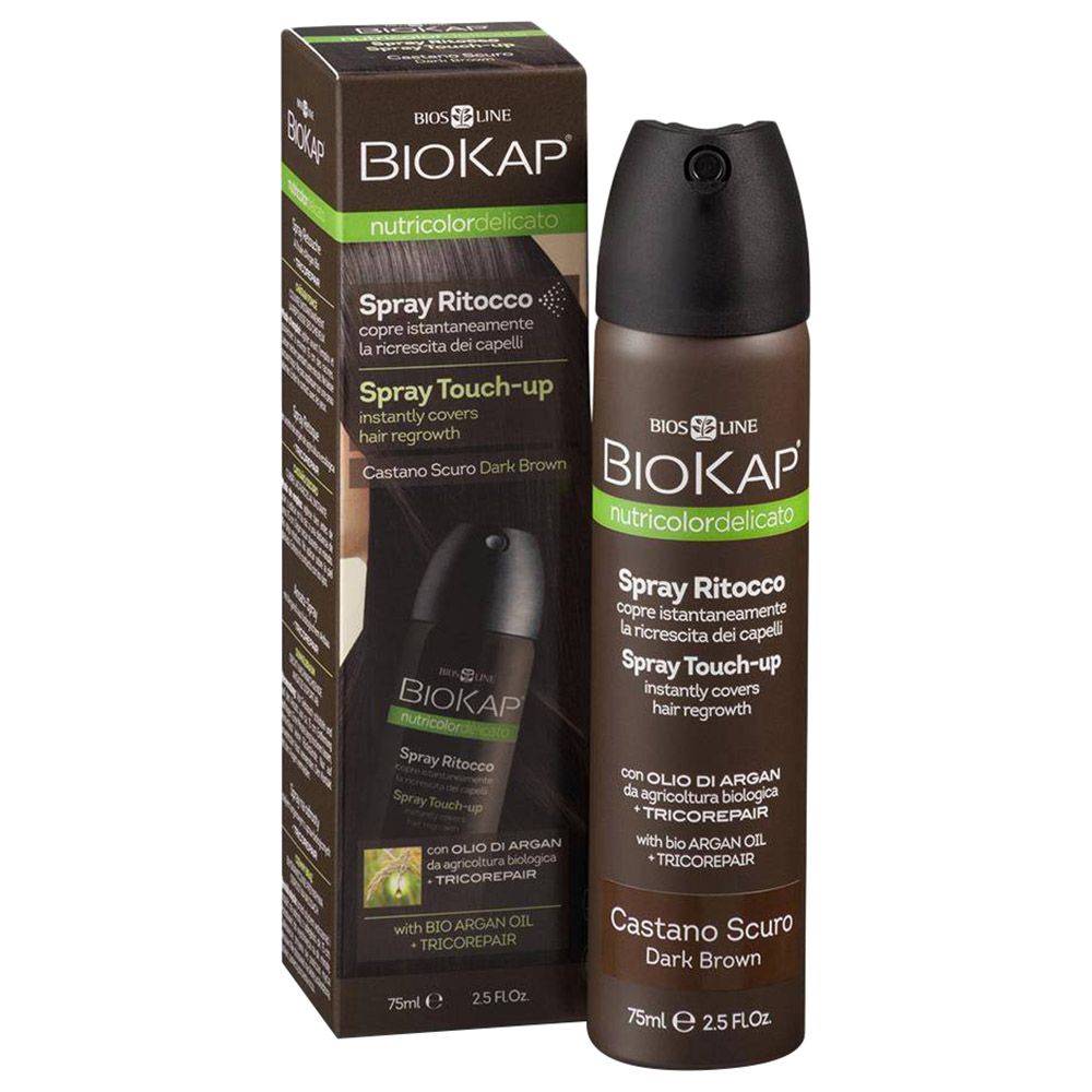 Biokap - Nutricolor Delicato Touch Up Spray Dark Brown 75Ml