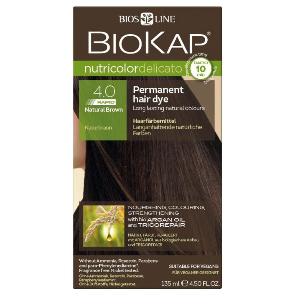 Biokap - Nutricolor Delicato Rapid 4.00 Natural Brown 135Ml