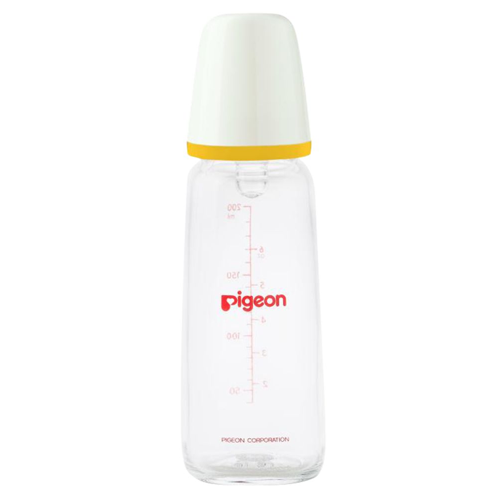 Pigeon - Glass Feeding Bottle K-6 - 200ml - Yellow