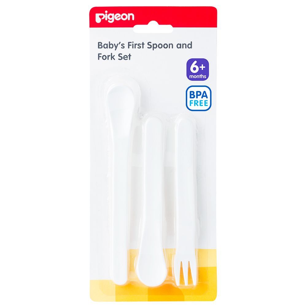 Pigeon - Baby's First Spoon & Fork Set