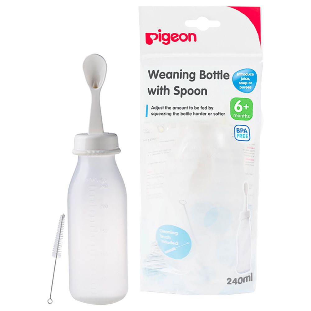 Pigeon - Weaning Bottle With Spoon 240ml