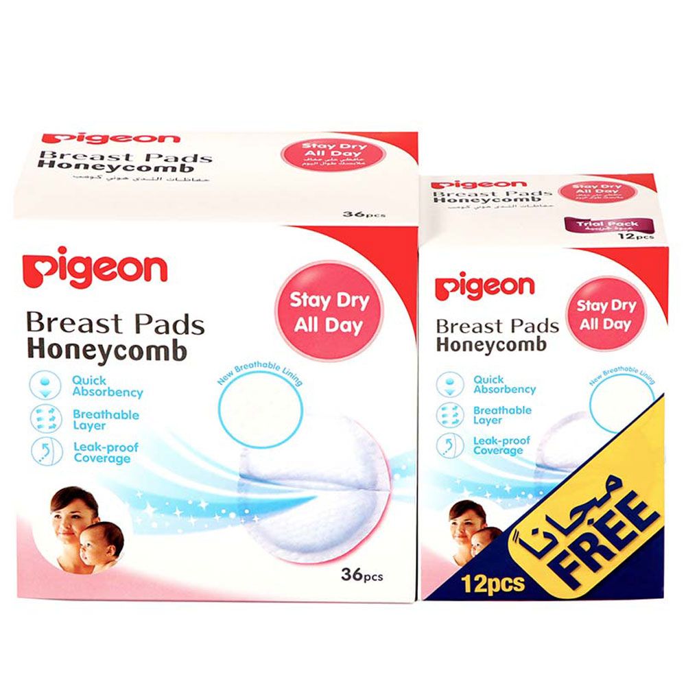 Pigeon - Breast Pads (Honey Comb) 36pc + 12pc Free