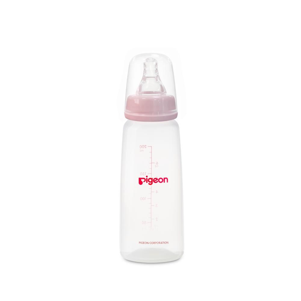 Pigeon - Plastic Feeding Bottle 200ml - Pink