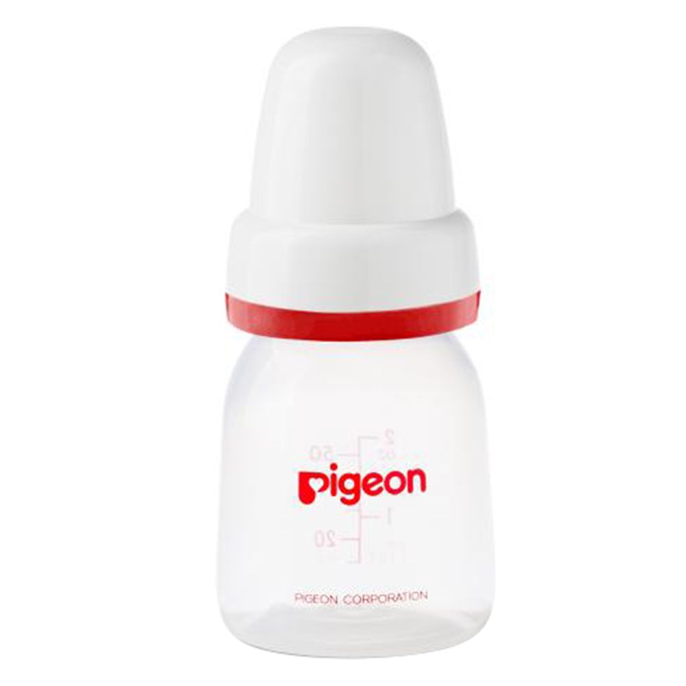 Pigeon - Plastic Feeding Bottle 50ml - Red