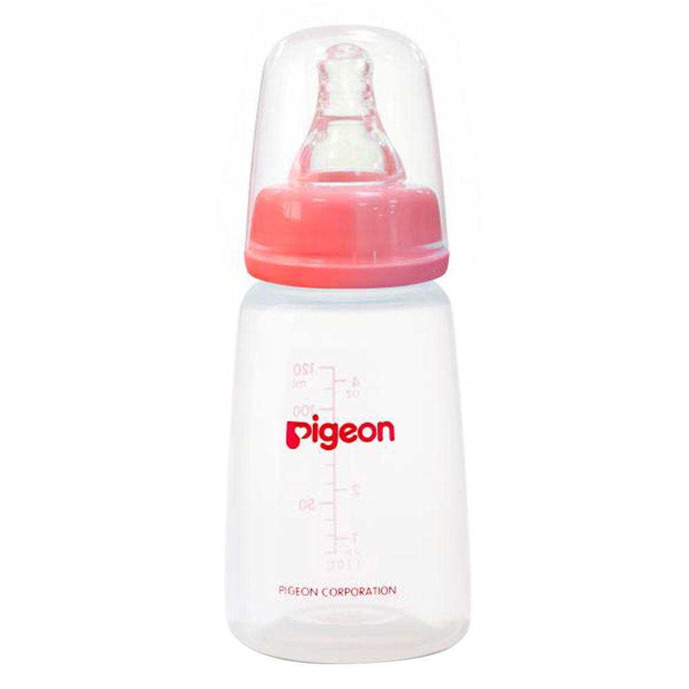 Pigeon - Plastic Feeding Bottle 120ml - Red