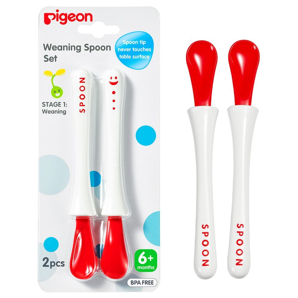 Pigeon - Weaning Spoon 2pc-Set Stage 1