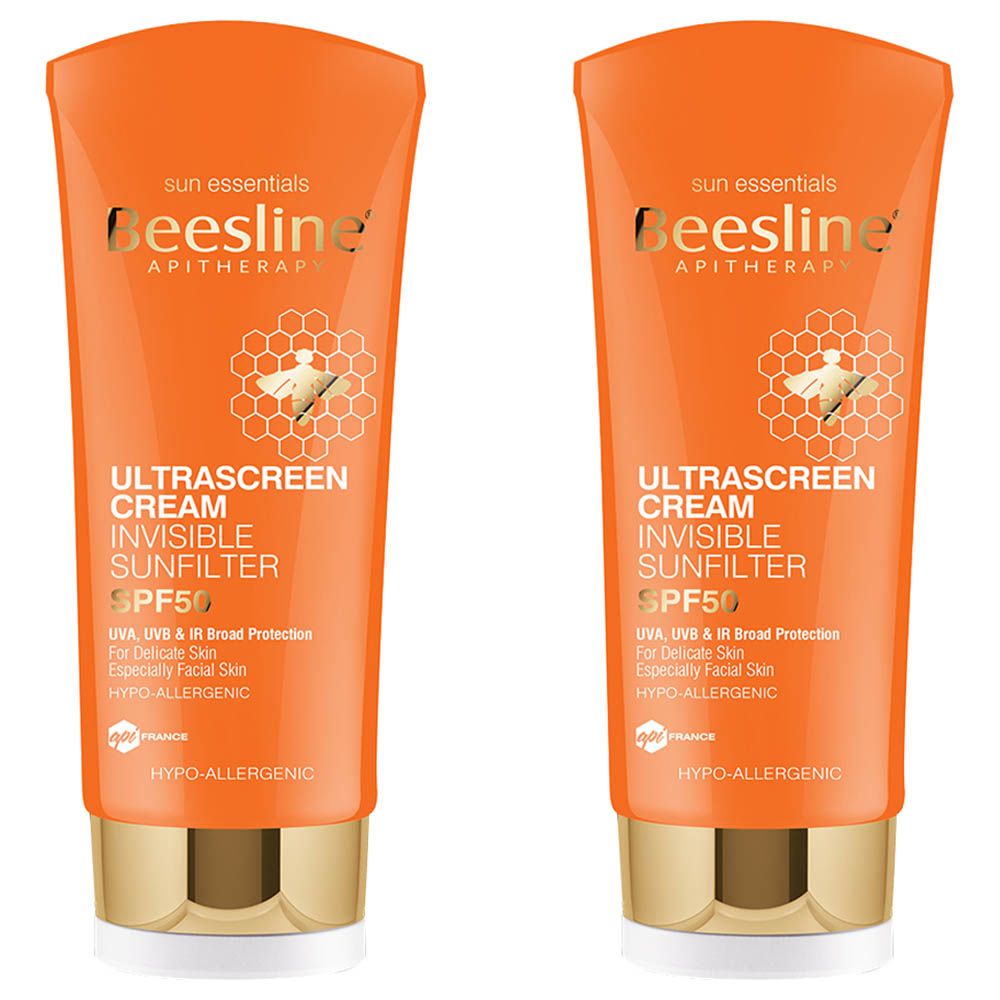 Beesline - Ultrascreen Cream Invisible Sun Filter SPF50 - 60 ml - 2pcs