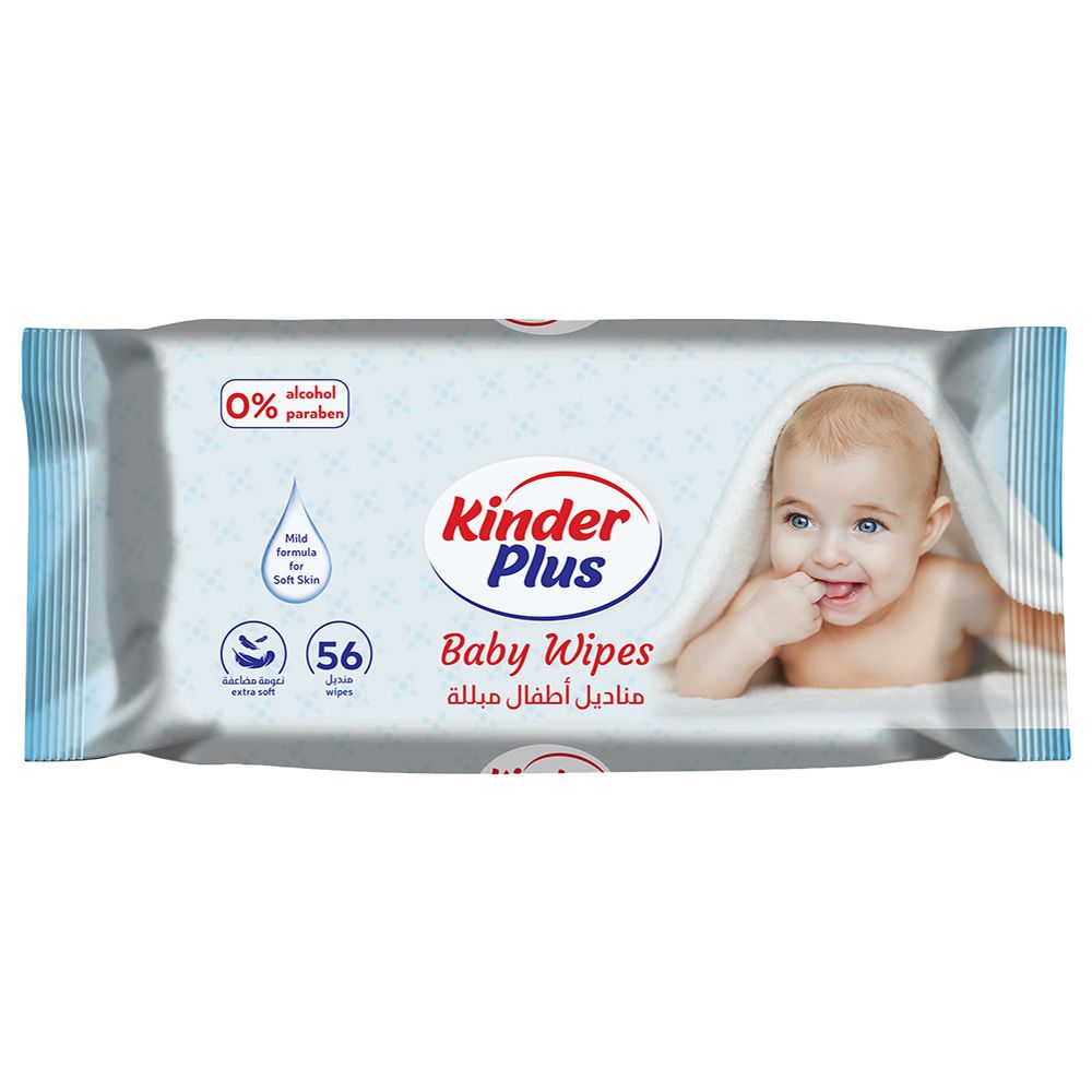 Kinder Plus - Baby Wipes - 56 Sheets