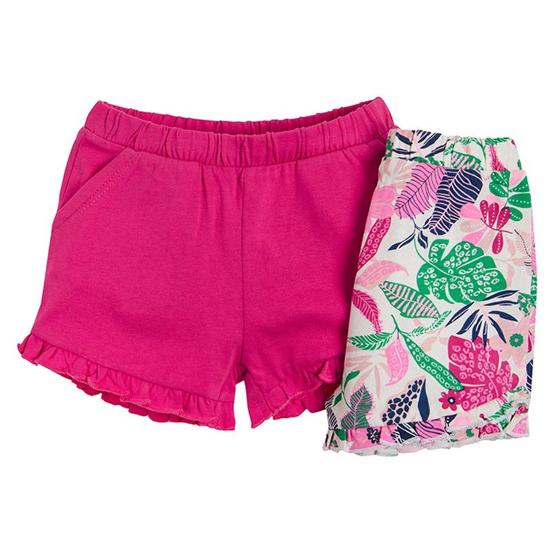 SMYK - Cool Club Girls Shorts Pink Flowers Set 2 Pcs.