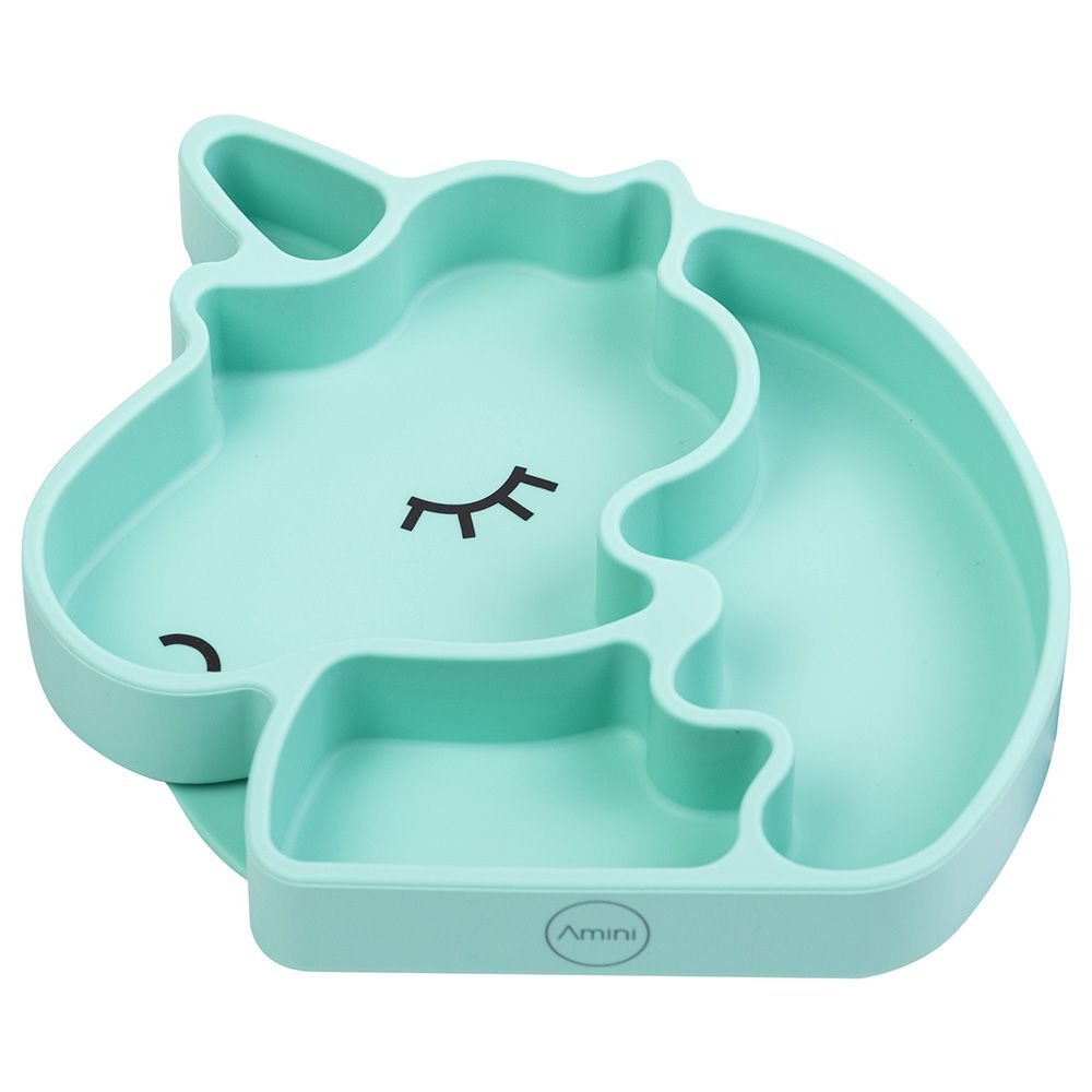 A'ish Home - Kids Amini Unicorn Plate - Blue