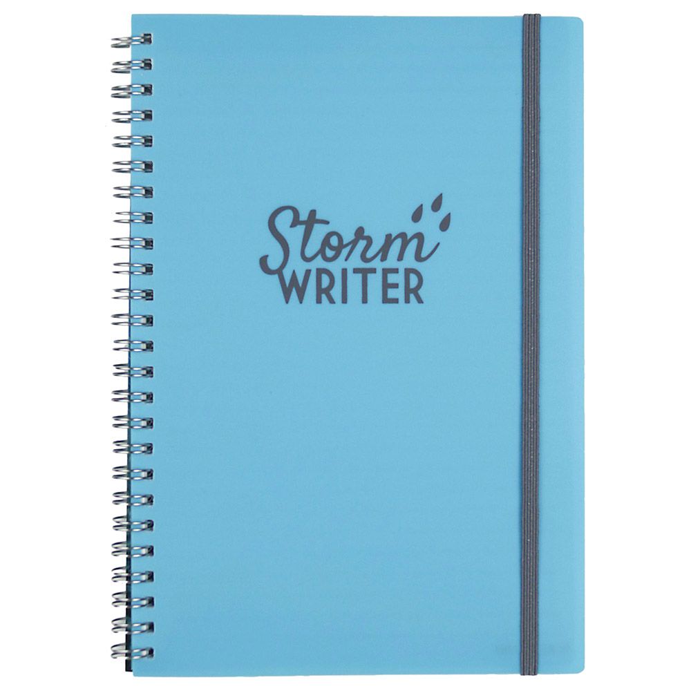 Onyx & Green - Spiral Notebook Storm Writer 60 Ruled Sheets