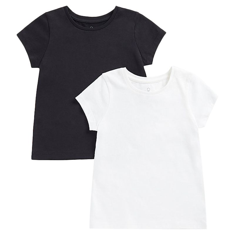 Mothercare - 2pc-Set - Solid Round Neck T-shirt